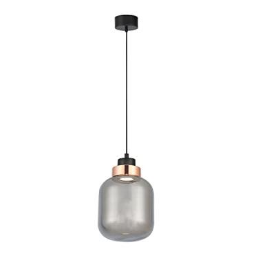 Imagem de PENDENTE FOG ROSE GOLD E PRETO E FUME (D)18CM (A)25.5CM 1X10W 3000K 524LM