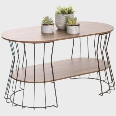 Imagem de Mesa de Centro Oval mdp Sala de Estar