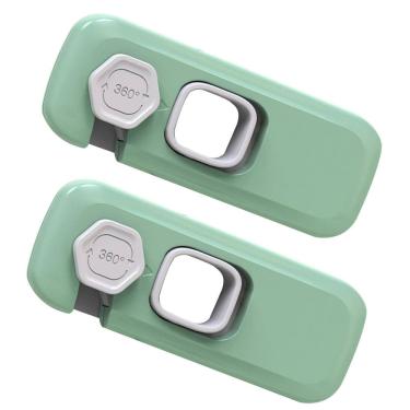 Imagem de Trava de Segurança Armario Gaveta Geladeira Kit 2 unidades Criança Bebe Evita Acidente Porta Resistente Proteçao Confiavel Fechadura