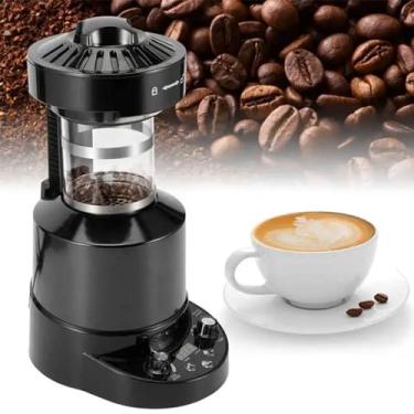 Imagem de Torradeira de café de 100 g, torradeira de grãos de café caseira de 2100 W, torradeira doméstica - ajuste de ar frio / quente, para café, casa, escritório