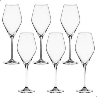 Imagem de Taça de Cristal Bohemia Para Vinho Branco 470 ml Loxia 6 Peças - Bohem
