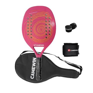 Imagem de Raquete de tênis de padel camewin em fibra de carbono 18k 360g + 10g