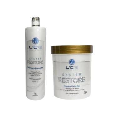 Imagem de Kit Profissional de Reconstrução Capilar com Efeito Teia SHAMPOO 1L + MASCARA 1KG