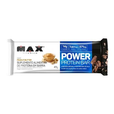 Imagem de Power Protein Bar Max Titanium (41g) Peanut Butter
