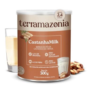 Imagem de TERRAMAZONIA CastanhaMilk Leite em Pó Vegetal Feito de Castanha-do-Brasil - Bebida Vegetal de Castanha do Pará em Pó - Zero Lactose - Vegano - 300g