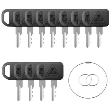 Imagem de 12 chaves de ignição AM131841 compatíveis com John Deere 300 400 X400 X700 GT235 GX LX CS CX Gator TS HPX Series Tractors Mower