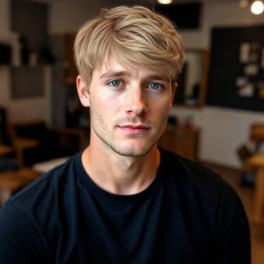 Imagem de MIMAN Perucas curtas masculinas