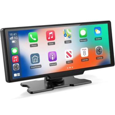 Imagem de Câmera de painel 4K sem fio Qulokar de 10,26" com tela Carplay portáti