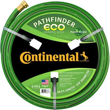 Imagem de Continental Pathfinder ECO Mangueira de jardim verde 5/20.3 cm diâmetro interno x 15.2 m comprimento macho x fêmea rosca mangueira de jardim acessórios de latão ecológico