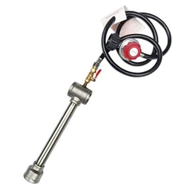 Imagem de Queimador a gás forja, forno de derretimento de metal a gás, queimador de forja a gás propano, cabeça de queimador de ferro fundido de alta pressão, sistema de controle de chama, substituição de