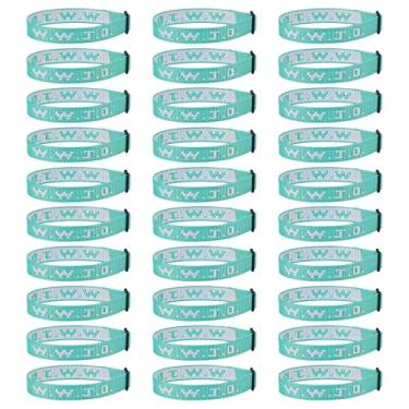 Imagem de Pmormyy Pacote de pulseiras WWJD 30 peças para mulheres e homens, presentes de pulseiras de Jesus Cristão, W.W.J.D Pulseiras ajustáveis What Would Jesus Do, Fibra de poliéster, Sem Pedra Preciosa