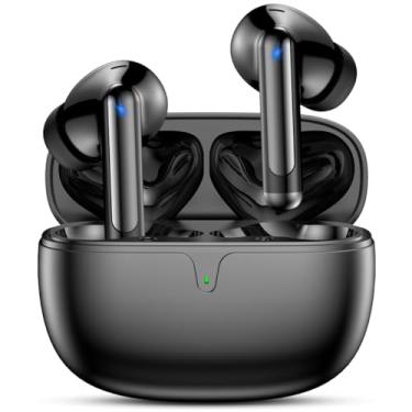 Imagem de Fones de Ouvido Bluetooth 5.3 Fones de Ouvido Sem Fio 42 Horas de Reprodução Fones de Ouvido Esportivos com IPX5 à Prova d'Água Fones de Ouvido de Graves Profundos para iOS Android, Preto