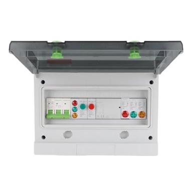 Imagem de Caixa de Distribuição de Energia, Caixa Elétrica do Medidor de Eletricidade Com Disjuntor de 400V para Energia CA 3 Fase, Distribuição de Soquete de Disjuntor Elétrico para