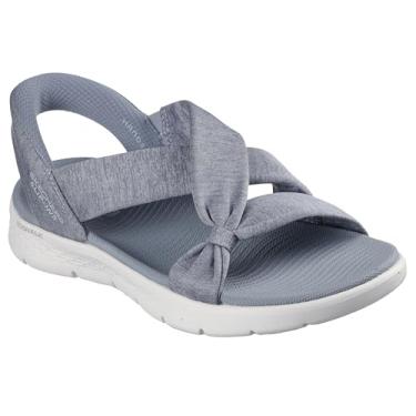 Imagem de Skechers Sandália feminina Go Walk Flex – Peyton Hands Free Slip-ins, Cinza, 36