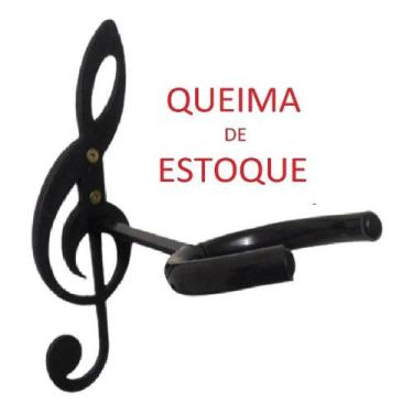 Imagem de Suporte Clave de Sol De Parede Para Violão Guitarra Musical 1 UNIDADE 