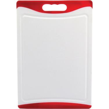 Imagem de Tábua Culinária 1X36X25Cm Plástico Vermelho Antiderrapante