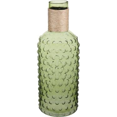 Imagem de Dijon Garrafa Decorativa 35X13X13Cm Vidro Verde