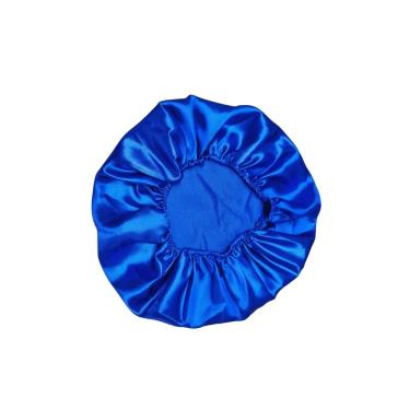 Imagem de Touca Cetim Seda Luxo Antifrizz Tamanho único - Magic Enxovais Azul Royal