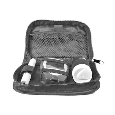 Imagem de vividstarry Estojo De Viagem Para Suprimentos Diabéticos, Bolsa Organizadora Diabetes Medidor Glicose, Sistema Monitoramento, Tiras Teste Açúcar No Sangue, Canetas Insulina, Lancetas, Frascos, Agulh