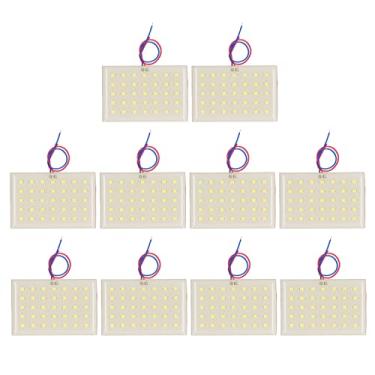 Imagem de Lâmpadas de cúpula do painel de LED, lâmpadas LED SMD, contas de remendo SMD LED BULB adequado para o componente de elétrons leve do gramado do pilar (10pcs)