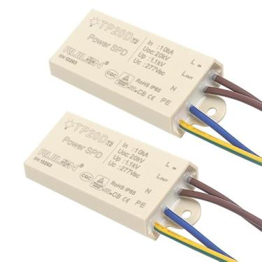 Imagem de GBAYSA Unidades De Dispositivo Proteção Contra Surtos, Protetor Energia Para Proteção, Para-Raios Baixa Tensão Iluminação Interna E Externa (110-277 Vca)