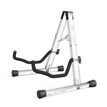 Imagem de MUSO Suporte Para Guitarra, Acústico, Elétrico Clássico De Madeira, Dobrável Baixo, Acessórios Guitarra Também Servem Violino, Ukulele (Bolha Cristal)