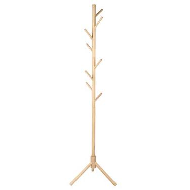 Imagem de Chapéu de Chapéu de Roupas de Forma de árvore de Madeira, Cabide de árvore Em pé Com Base, para Armazenar Sacolas, Chapéus, Casacos e Lenços
