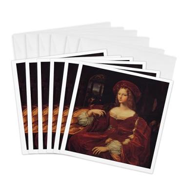 Imagem de 3dRose Joanna of Aragon, 1519 de Raphael - Cartões comemorativos, 15,24 x 15,24 cm, conjunto de 6 (gc_169947_1)