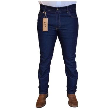 Imagem de Calça Jeans Masculina Country Escura Tradicional Para Trabalho Reta Se