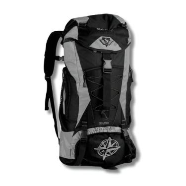 Imagem de Mochila Camping E Trekking 55 Litros Reforçada Trilhas, Cinza