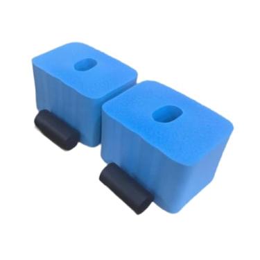 Imagem de oshhni Suporte para flexão Barra de flexão de esponja Fitness Pegas confortáveis ​​Homens Mulheres Academia em casa Protetor de mão/pulso 2 peças Alças para, Azul