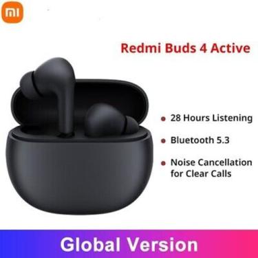 Imagem de Fone De Ouvido Bluetooth Redmi Buds 4 Active Xiaomi Black - Redmi Xiao