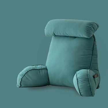 Imagem de Almofada De Descanso De Cama De Leitura Premium Com Suporte De Pulso, Almofada De Lounge De Encosto, Almofada De Apoio De Pescoço Removível, Almofada De Apo, J, 75×40×55CM-With Headrest