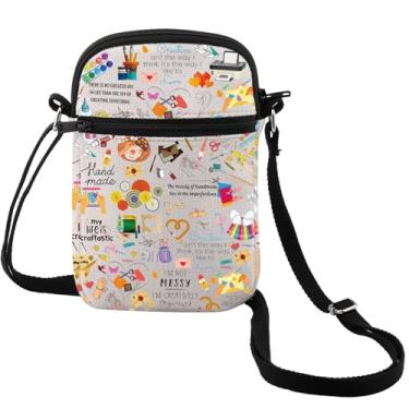 Imagem de MEIKIUP Bolsa tiracolo Crafting Design Lover Gift Crafter Life Gift Seamstress Messenger Bag, Crafting Cb, Moderno