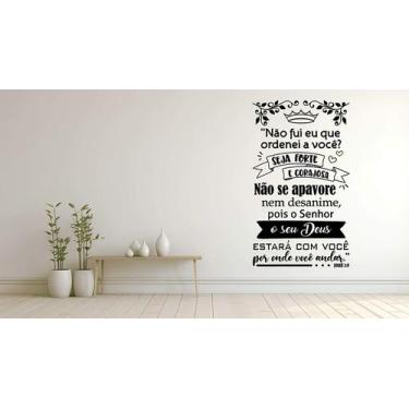 Imagem de Adesivo De Parede Josué 1:9 - Lojinha Da Luc Adesivos