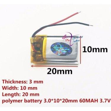 Imagem de (2pcs)bateria 60mah 3,7v Fone De Ouvido Reflect Mini A - bgb