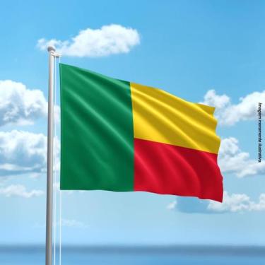 Imagem de Bandeira de Benim 80cmx140cm Tecido Oxford 100% Poliéster - Presente-B