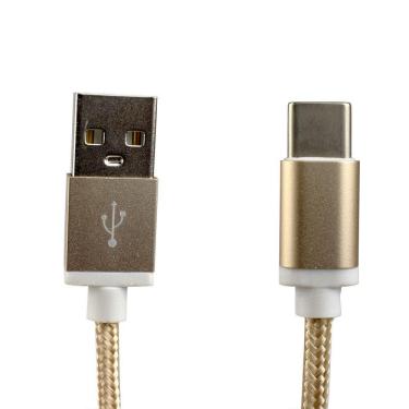 Imagem de Cabo Usb Evus Fast Charge Type C 1M - C-055 Dourado