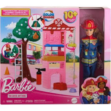 Imagem de Hrg55 Barbie Profissões Conjunto De Brinquedo Bombeira