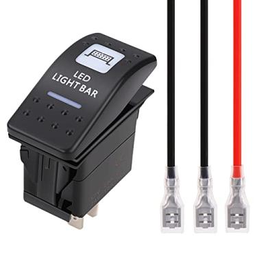 Imagem de KanSmart Interruptor Oscilante de Barra de Luz LED para Can-Am Commander Max Maverick X3 Defender Polaris Ranger Rzr 4 Xp 800 900 1000 Atv Utv Interruptor de Alternância 3 Pinos Utv On-Off 20A/12V Bar