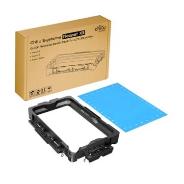 Imagem de Chitu Systems Hoopat X3 Tanque de resina de liberação rápida para impressoras 3D ELEGOO Saturn 3/Saturn 3 Ultra/Saturn 2, tanque de resina metálica tudo-em-um com filme de liberação PFA pré-furo