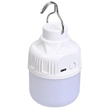 Imagem de Luz De Led Portátil Lanterna Lampião Elétrico C/ Gancho Recarregável E