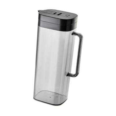 Imagem de Ioensy Jarra de água com tampa, recipiente para bebidas, grande capacidade, uso doméstico, jarra de frio para geladeira, para água e bebidas, Preto