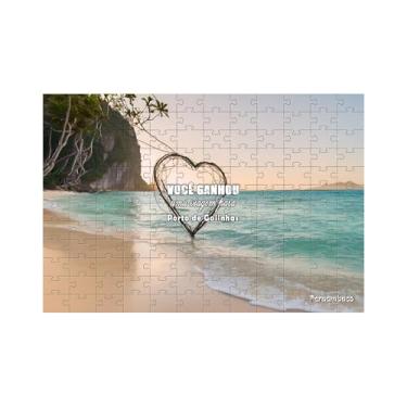 Imagem de Quebra-Cabeça Presenteie Viagem Litoral do Pernambuco 150 peças MDF