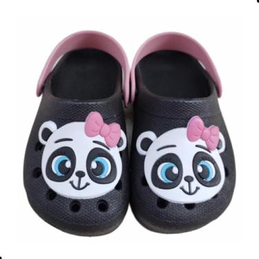 Imagem de Babuche Preto Sandália Infantil Menina Panda Dulupé,Anatômico Leve e Macio (Preto, BR, Bebê, Faixa Numérico, 17, 18)