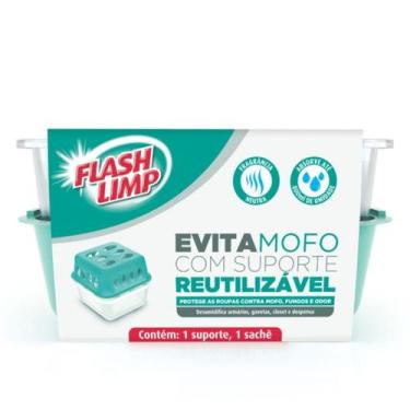 Imagem de Evita Mofo Desumidificador Reutilizável Armário Gaveta 400g - Flash li