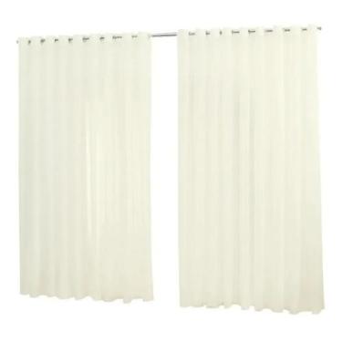 Imagem de Cortina Luxo Geare Voil/Voal 4 Metros Para Sala Quarto Varão Simples -