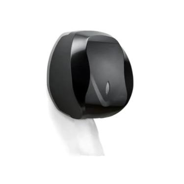 Imagem de Dispenser Velox Premisse Papel Higiênico Rolão Banheiro Comercial Plástico Dark Alta Resistência c/ 6 Unidades