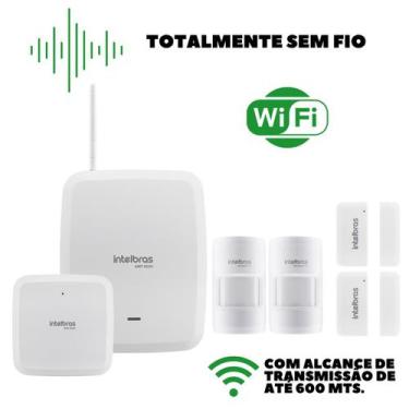 Imagem de Kit Central De Alarme 8000 Intelbras C/ 4 Sensores