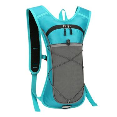 Imagem de Mochila De Hidratação Para Caminhada - Bolsa Hidratação Em Nylon - Com Faixas Refletivas, Alças Ajustáveis E Material Em Nylon Para Caça, Viagem, Escalada, Ginásio, Esqui, Ciclismo E Campismo